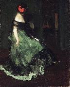 Charles Webster Hawthorne Red Bow painting